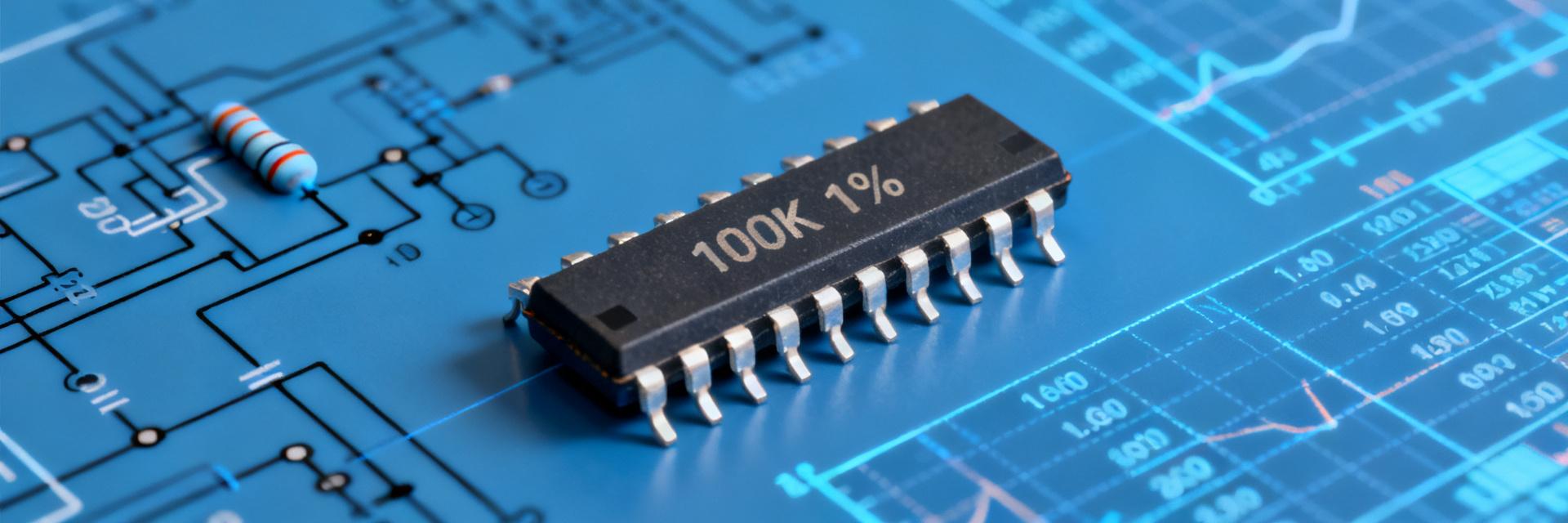 NOMC16031003FT5 数据指南：100K 1% 16PIN 薄膜电阻网络参数全解